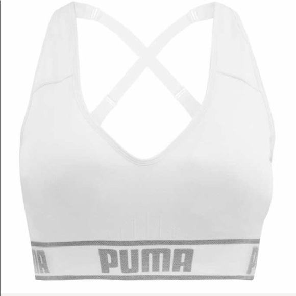 Puma Other - 🔥 NWT New White Puma Sports Bra 38 40  Supportive